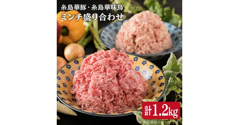 【ふるさと納税】糸島華豚 糸島華味鳥 ミンチ 計1.2kg 盛り合わせ セット 《糸島》【糸島ミートデリ工房】 [ACA095] 10000円 1万円