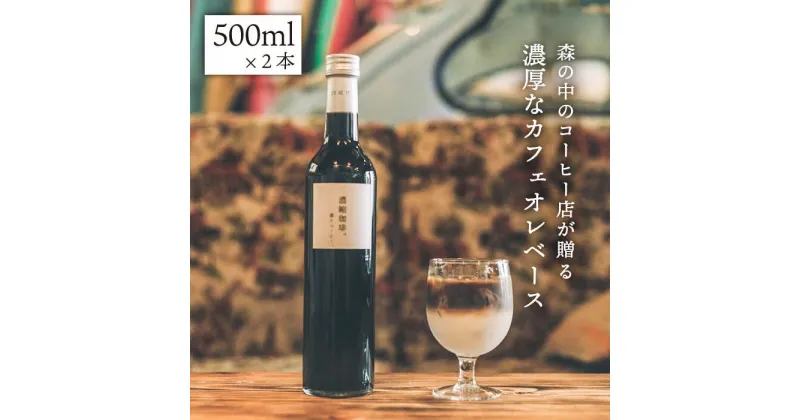 【ふるさと納税】濃縮珈琲。500ml×2本 糸島市 / 森とコーヒー。[AXE001] 17000円 常温