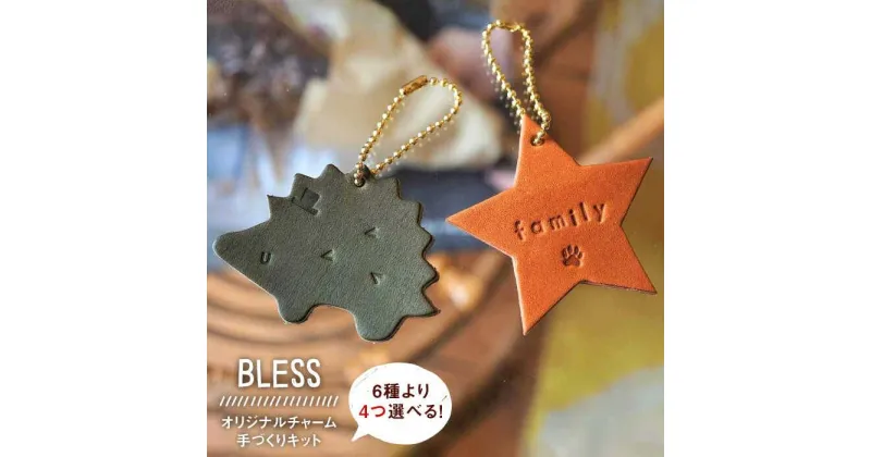 【ふるさと納税】【手づくりキット】本革 オリジナルチャーム セット≪糸島≫【BLESS】オリジナル/手作り/おうち時間 [AAA017] 12000円