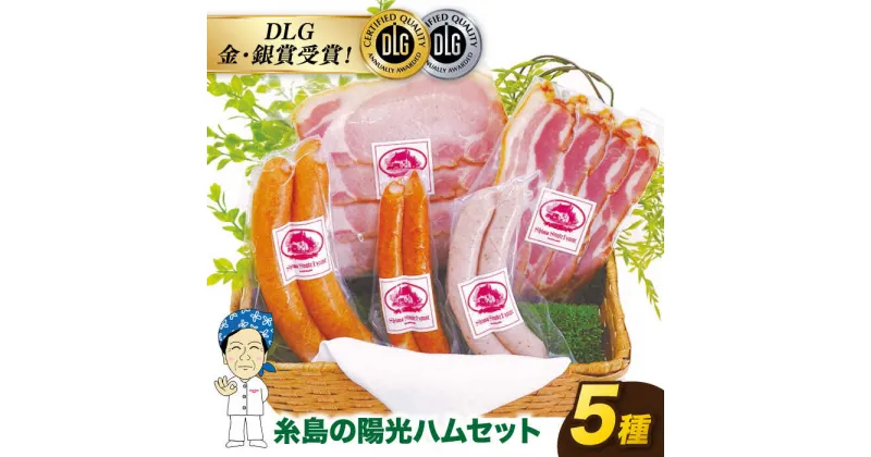 【ふるさと納税】＼DLG金賞・銀賞受賞！／糸島の陽光ハム5種セット4《糸島》【志摩スモークハウス】[AOA004] 10000円 1万円 ソーセージ