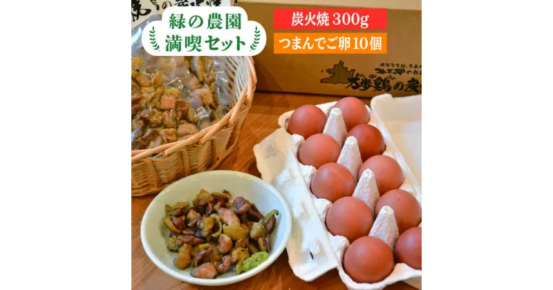 【ふるさと納税】《鶏の炭火焼とブランド卵のセット》緑の農園 満喫セット/炭火焼き/肉/鶏肉/親鶏/親鳥/焼き鳥/酒の肴/おつまみ/たまご/玉子/つまんでご卵/平飼い卵/卵かけご飯 [AGA020] 11000円