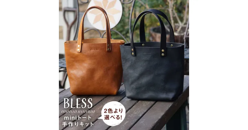 【ふるさと納税】【手作りキット】本革製 手縫いのminiトート 糸島市 / BLESS [AAA018] 47000円 鞄 レザー