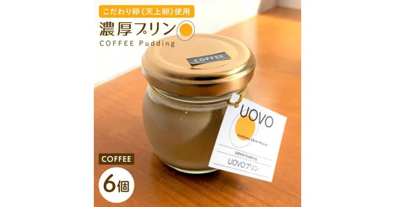 【ふるさと納税】UOVOコーヒープリン◆6個セット◆《糸島市》【株式会社おおはまファーム】プリン/コーヒー/コーヒープリン/天上卵/UOVO [AKH014] 12000円