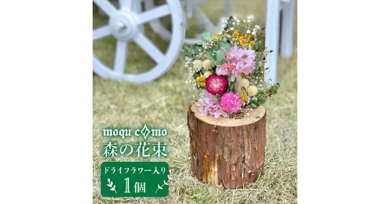 【ふるさと納税】≪森の花束 ≫ソロ（ドライフラワー入りポットの単品）《糸島》【木工房 moqu c0mo】 [AHF002] 20000円 2万円