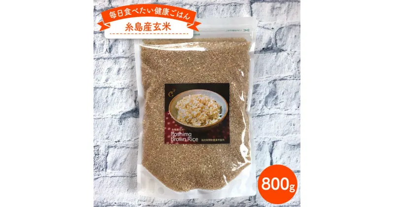 【ふるさと納税】糸島産玄米800g 糸島市 / 株式会社Carna [ALA022] 4000円 4千円 常温