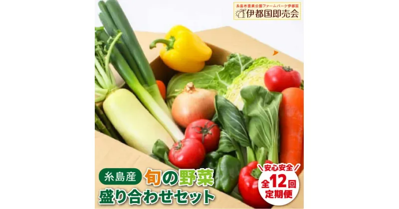 【ふるさと納税】【全12回定期便】福岡県糸島産 旬の野菜盛り合わせセット 糸島市 / ファームパーク伊都国 [AWC009] 170000円 150000円 15万