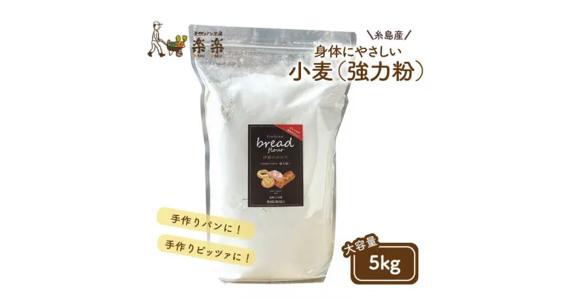 【ふるさと納税】【糸島産小麦使用】伊都のみのり（強力粉）5kg《糸島》【天然パン工房楽楽】【 いとしまごころ】 [AVC061] 30000円 常温