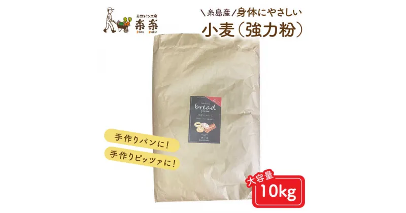 【ふるさと納税】【業務用】伊都のみのり（強力粉）10kg《糸島》【天然パン工房楽楽】【いとしまごころ】 [AVC064] 54000円 常温