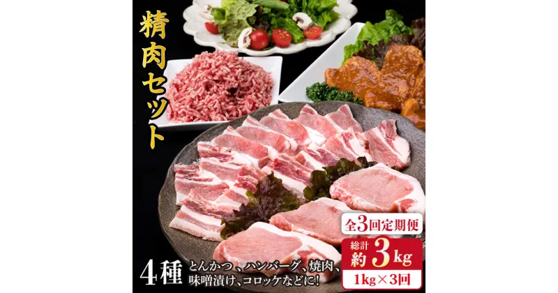 【ふるさと納税】【全3回定期便】糸島豚 精肉 セット 1,050g （ 2〜3人前 ・ 4種 ） 糸島市 / 糸島ミートデリ工房 [ACA201] 29000円