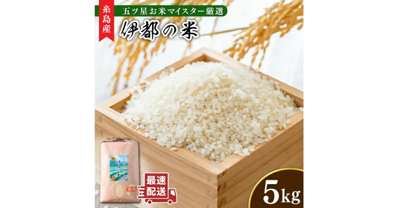 【ふるさと納税】＼令和5年産／伊都の米 5kg 糸島市 / 納富米穀店 [ARL001] 米 お米 14000円 常温