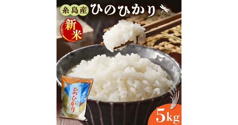 【ふるさと納税】＼令和6年産新米／ 糸島産 ひのひかり 5kg 糸島市 / 三島商店 [AIM003] 米 白米 10000円 1万円【2024年11月以降順次発送】