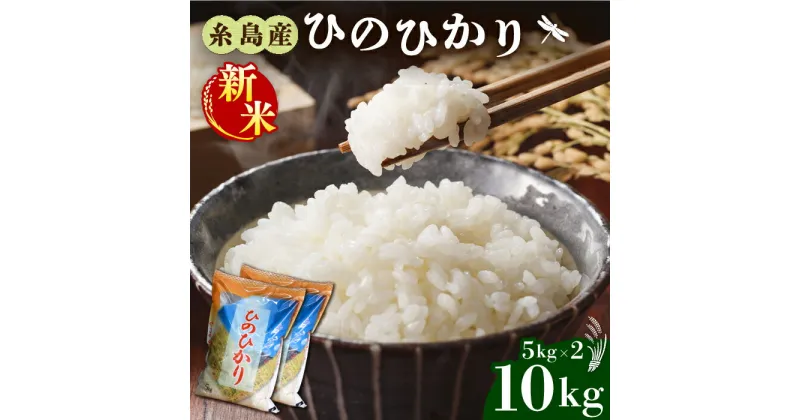 【ふるさと納税】＼令和6年産新米／ 糸島産 ひのひかり 10kg 糸島市 / 三島商店 [AIM004] 米 白米 18000円【2024年11月以降順次発送】