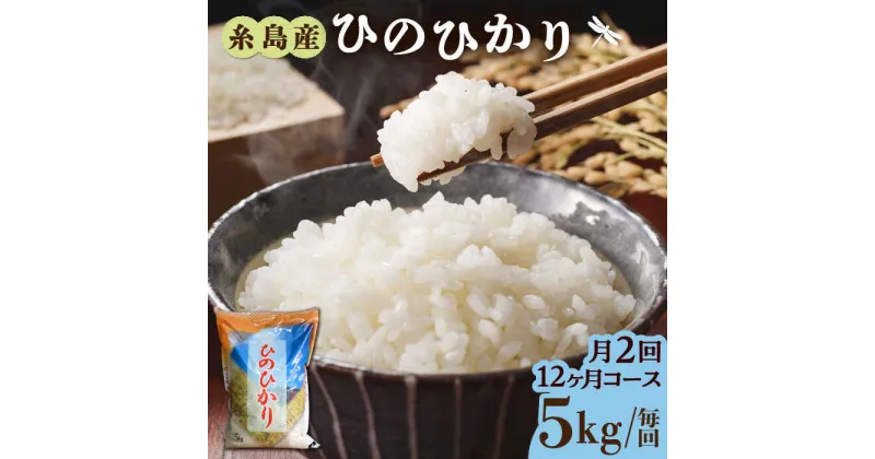 【ふるさと納税】【先行予約】【月2回お届け】【全24回定期便】糸島産 ひのひかり 5kg 12ヶ月コース 糸島市 / 三島商店[AIM030] 238000円 20万【2024年11月以降順次発送】