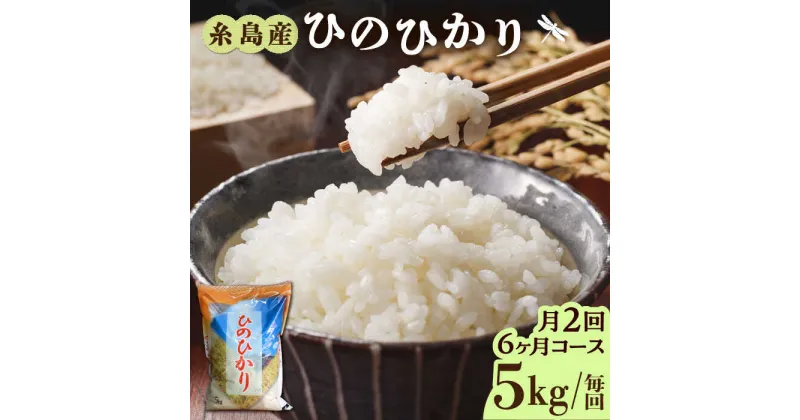 【ふるさと納税】【先行予約】【月2回お届け】【全12回定期便】糸島産 ひのひかり 5kg 6ヶ月コース 糸島市 / 三島商店[AIM029] 119000円【2024年11月以降順次発送】