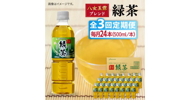 【ふるさと納税】【全3回定期便】八女 玉露入り 緑茶 500ml × 24本 糸島市 / スターナイン お茶 ペットボトル [ARM015] 24000円 常温