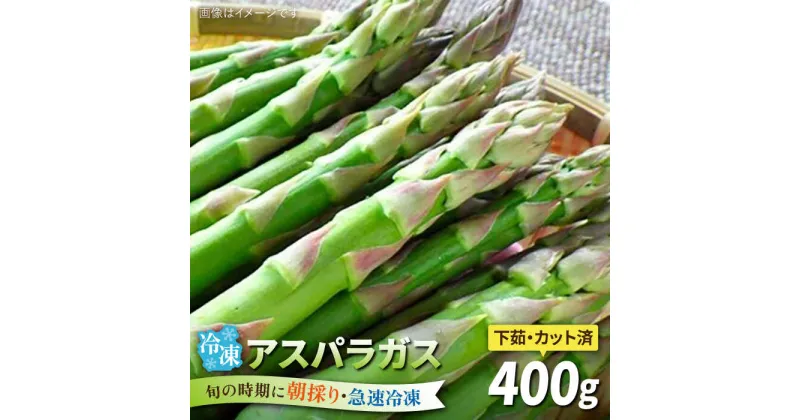 【ふるさと納税】アスパラガス 400g 冷凍 カット済み 旬の時期に急速冷凍 【福岡県糸島産】 糸島市 / オーガニックナガミツファーム 野菜 アスパラ [AGE040]