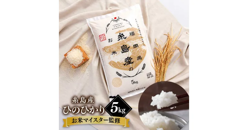 【ふるさと納税】【こだわり精米】令和5年 糸島産 ひのひかり 5kg 糸島市 / RCF 米 お米マイスター[AVM002] 常温 10000円