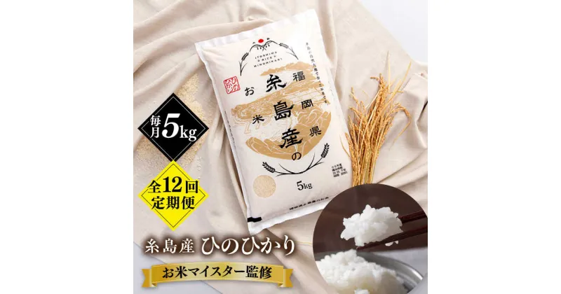 【ふるさと納税】【全12回定期便】【こだわり精米】令和5年 糸島産 ひのひかり 5kg 糸島市 / RCF 米 お米マイスター[AVM008] 120000円 10万円 常温