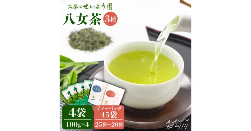 【ふるさと納税】福岡県産八女煎茶とティーバッグ（上煎茶・ほうじ茶）詰合せ＜お茶の星陽園＞那珂川市 [GAD015]16000 16000円