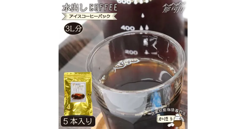 【ふるさと納税】水出し アイスコーヒー パック 3L分 自家焙煎珈琲専門店 「かほり」 ＜一般社団法人地域商社ふるさぽ＞ 那珂川市 [GBX027]6000 6000円