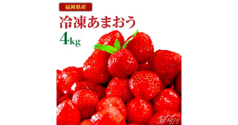 【ふるさと納税】『自然環境農法』で育てた福岡県産 冷凍あまおう 4kg＜おおきベリー株式会社＞ 那珂川市 いちご フルーツ くだもの 果物 あまおう 九州産 苺 国産 冷凍いちご [GZE006]35000 35000円