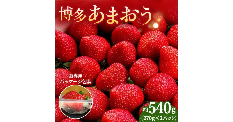 【ふるさと納税】【2025年2月上旬より発送】先行予約！農家直送 朝採り新鮮いちご【博多あまおう】約270g×2＜株式会社H&Futures＞ 那珂川市 いちご フルーツ くだもの 果物 あまおう 九州産 苺 国産 [GDS003]9000 9000円