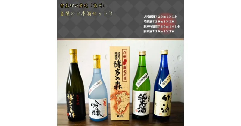 【ふるさと納税】宇美町の蔵元「萬代」自慢の日本酒セットB 送料無料 福岡 RZ004