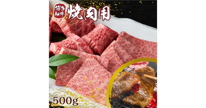 【ふるさと納税】博多和牛 焼肉用 500g 送料無料 牛肉 黒毛和牛 バーベキュー アウトドア キャンプ 贈り物 贈答 ギフト DX004