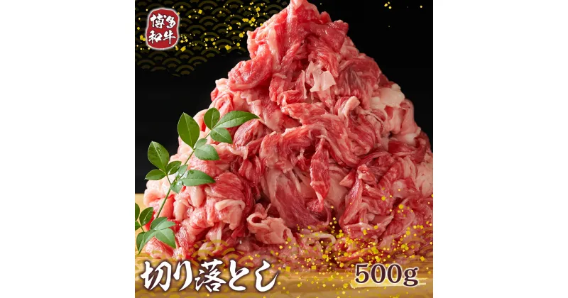 【ふるさと納税】博多和牛 切り落とし 500g 送料無料 牛肉 黒毛和牛 DX006