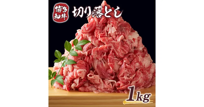 【ふるさと納税】博多和牛切り落とし 1kg 500g×2p 送料無料 牛肉 黒毛和牛 DX007