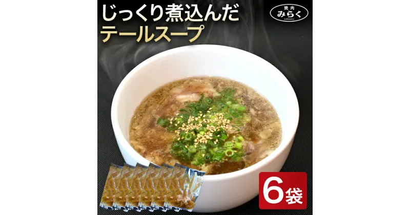 【ふるさと納税】じっくり煮込んだ テールスープ 270g×6袋セット テール スープ 牛スープ 惣菜 国産 九州産 送料無料