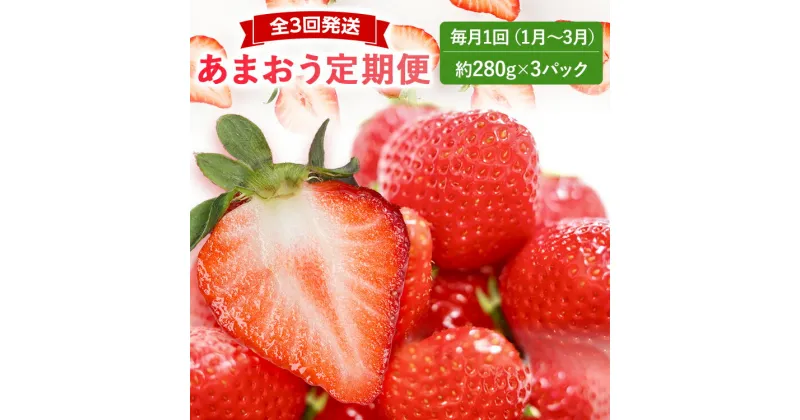 【ふるさと納税】【2025年先行いちご定期便】あまおう3パックx3回(1月2月3月発送) お取り寄せグルメ お取り寄せ 福岡 お土産 九州 福岡土産 取り寄せ グルメ 福岡県