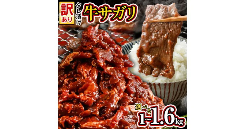 【ふるさと納税】訳あり 選べる 牛肉 牛サガリ 小分け 切り落とし 焼肉 レビューキャンペーン 1kg 1.6kg 希少部位 旨だれ お試し 味付け さがり 大容量 真空パック 本場のタレ ハラミ BBQ キャンプ 牛ハラミ 焼くだけ 焼肉 ご飯がすすむ 晩御飯 甘口 丼 焼き肉 お家焼き肉