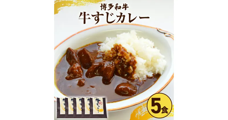 【ふるさと納税】博多和牛 牛すじカレー5食セット お取り寄せグルメ お取り寄せ 福岡 お土産 九州 福岡土産 取り寄せ グルメ 福岡県