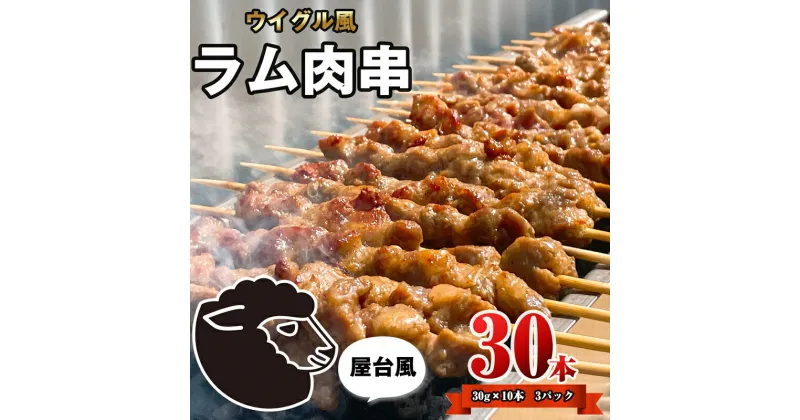 【ふるさと納税】ラム肉 串（ ヤンロウチュアン ）30本 ST003-1【福岡県 須恵町】