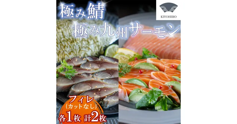 【ふるさと納税】［ 清広食品 ］ そのままお召し上がりいただける！極み鯖・極み九州サーモンセット KY017-1　～ サバ さば 鮭 さけ 刺身 〆さば ～【福岡県 須恵町】