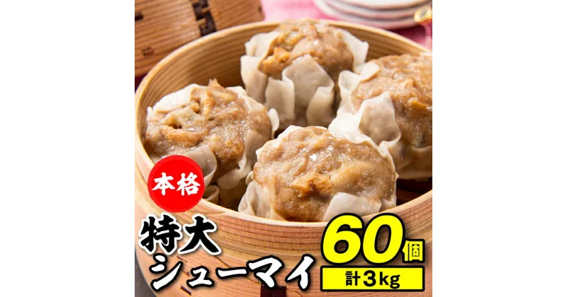 【ふるさと納税】【レンジで簡単！】本格特大肉シューマイ60個（50g×60個）.A1378