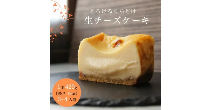 【ふるさと納税】とろける生チーズケーキ 420g/1本(福岡県水巻町)【配送不可地域：離島】【1381767】