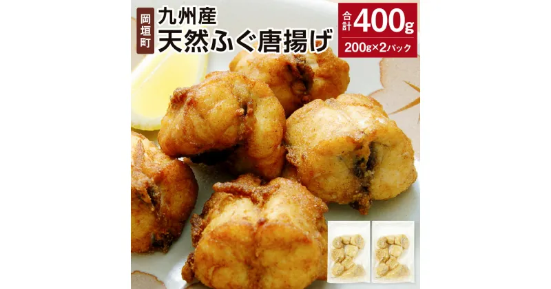 【ふるさと納税】九州産 天然ふぐ唐揚げ 合計400g 200g×2パック ふぐ フグ 鰒 サバフグ さばふぐ 魚 唐揚げ からあげ おかず 惣菜 お弁当 夕食 時短 長期保存 小分け 冷凍 福岡県 岡垣町 送料無料