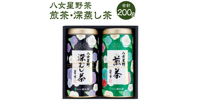 【ふるさと納税】八女星野茶 星乃 紫苑 （煎茶 100g×1本 深蒸し茶 100g×1本） 日本茶 緑茶 お茶 茶 茶葉 福岡県 岡垣町 送料無料