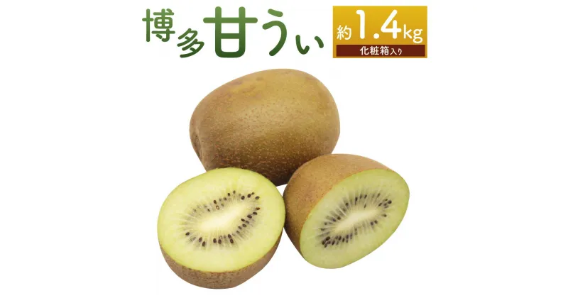 【ふるさと納税】 福岡県ブランドキウイフルーツ「博多甘うぃ」化粧箱 大玉9玉 約1.4kg キウイ 果物 くだもの フルーツ お取り寄せ 贈答 プレゼント 国産 福岡県 九州 冷蔵 岡垣町 送料無料 【2024年11月上旬～11月下旬発送予定】