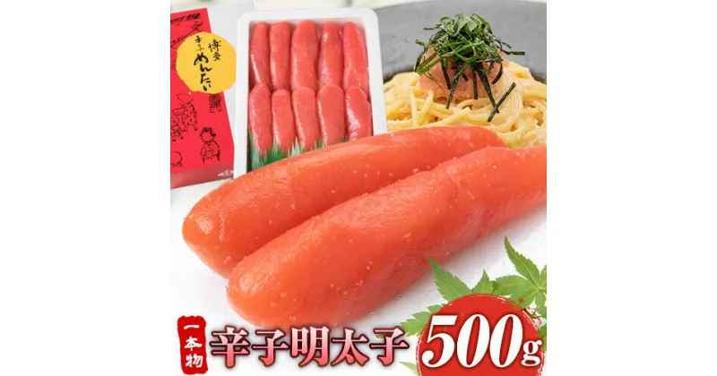 【ふるさと納税】辛子明太子 一本物 500g《30日以内に出荷予定(土日祝除く)》福岡県 鞍手郡 小竹町 博多漁師の里 明太子 めんたいこ 冷凍 送料無料