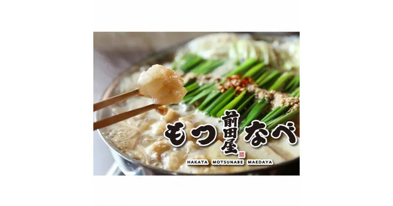 【ふるさと納税】もつ鍋 セット みそ味 2人前 九州丸一食品株式会社《30日以内に出荷予定(土日祝除く)》福岡県 鞍手郡 小竹町 博多 前田屋 牛モツ 鍋 味噌 味噌味 みそ 国産