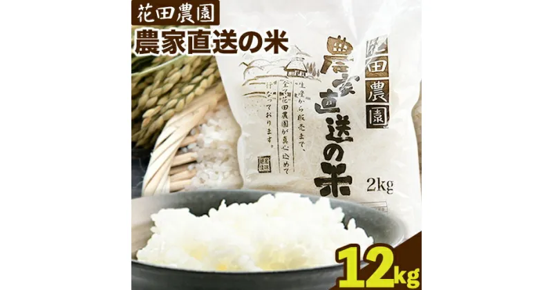 【ふるさと納税】花田農園 農家直送の米 12kg (5kg×2袋、2kg×1袋) 精米《30日以内に順次出荷(土日祝除く)》米 こめ コメ 送料無料