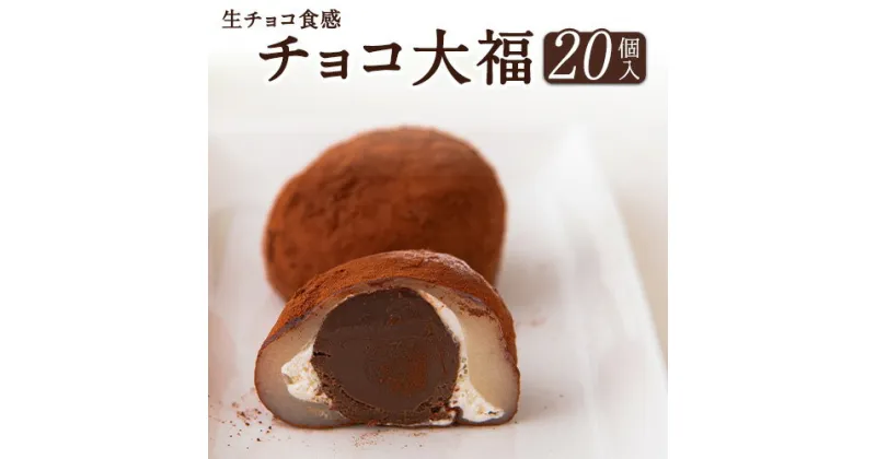 【ふるさと納税】生チョコ食感 チョコ大福 20個 北九食品株式会社 《30日以内に順次出荷(土日祝除く)》大福 和菓子 スイーツ 福岡県 鞍手郡 鞍手町