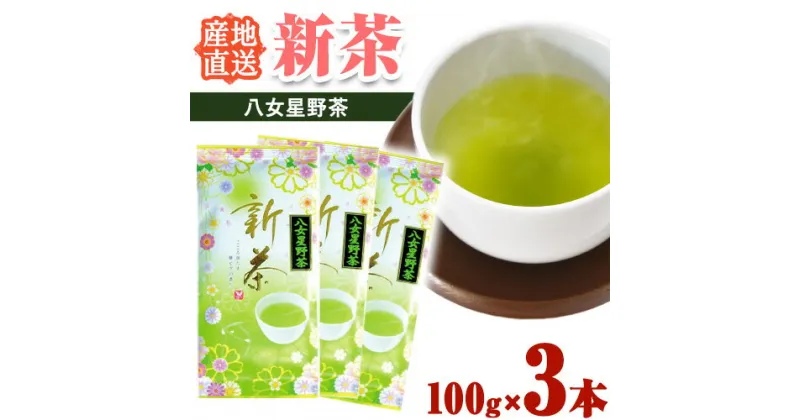 【ふるさと納税】新茶 八女星野茶 100g × 3本 計300g 株式会社親和園 《30日以内に出荷予定(土日祝除く)》 福岡県 鞍手町 産地直送 新茶 旬 茶 お茶 緑茶 日本茶 送料無料