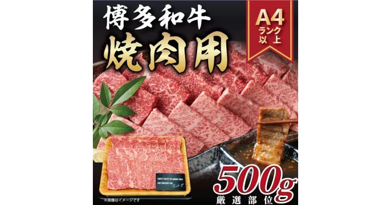 【ふるさと納税】博多和牛 焼肉用　500g ( 1パック ) | 楽天ふるさと 納税 お取り寄せグルメ 取り寄せ グルメ 食品 お取り寄せ 肉 お肉 にく 訳あり 博多和牛 食品 人気 おすすめ お取り寄せ 冷凍 送料無料