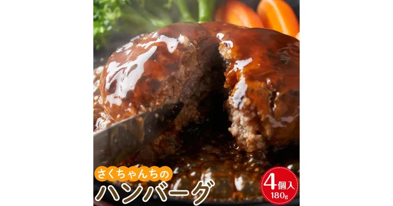 【ふるさと納税】さくちゃんちのハンバーグ（180g×4個入） | 楽天ふるさと 納税 お取り寄せグルメ 取り寄せ グルメ 食品 お取り寄せ 肉 お肉 にく ハンバーグ 食品 人気 おすすめ お取り寄せ 冷凍 送料無料 ギフト