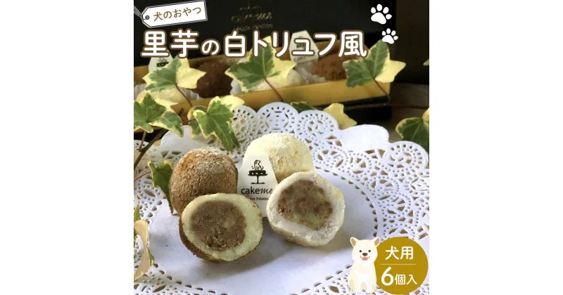 【ふるさと納税】ペットフード(犬のおやつ)　里芋の白トリュフ風　6個入り | ペット 犬 ドッグフード ドッグ いぬ 愛犬 愛犬家 おやつ 手作り 栄養 犬用 福岡県 筑前町 ふるさと納税 送料無料