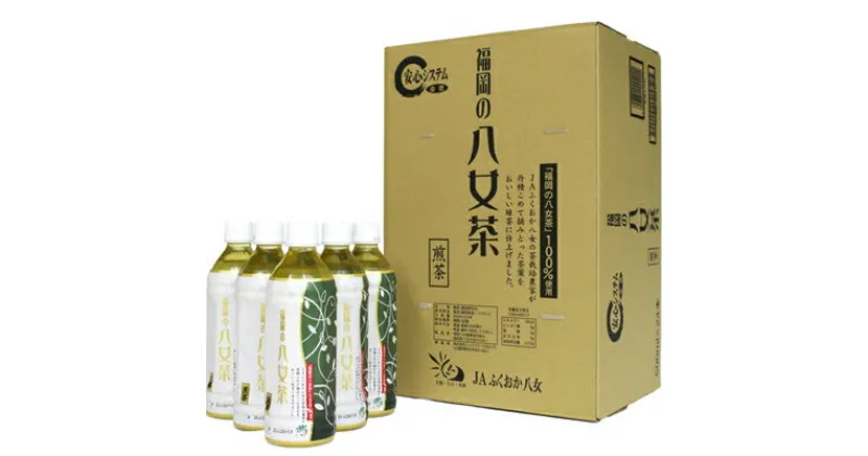 【ふるさと納税】福岡の八女茶　煎茶ペットボトル　500ml × 24本（東峰村）